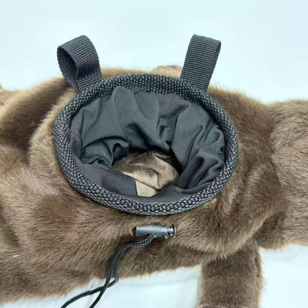 Platypus Climbing Chalk Bag, Cute Plush Animal Chalk Bag with Drawstring Closure & Adjustable Belt Loops, Chalk Bag for Rock Climbing Bouldering, Unique Climbing Gear Gift for Climbers