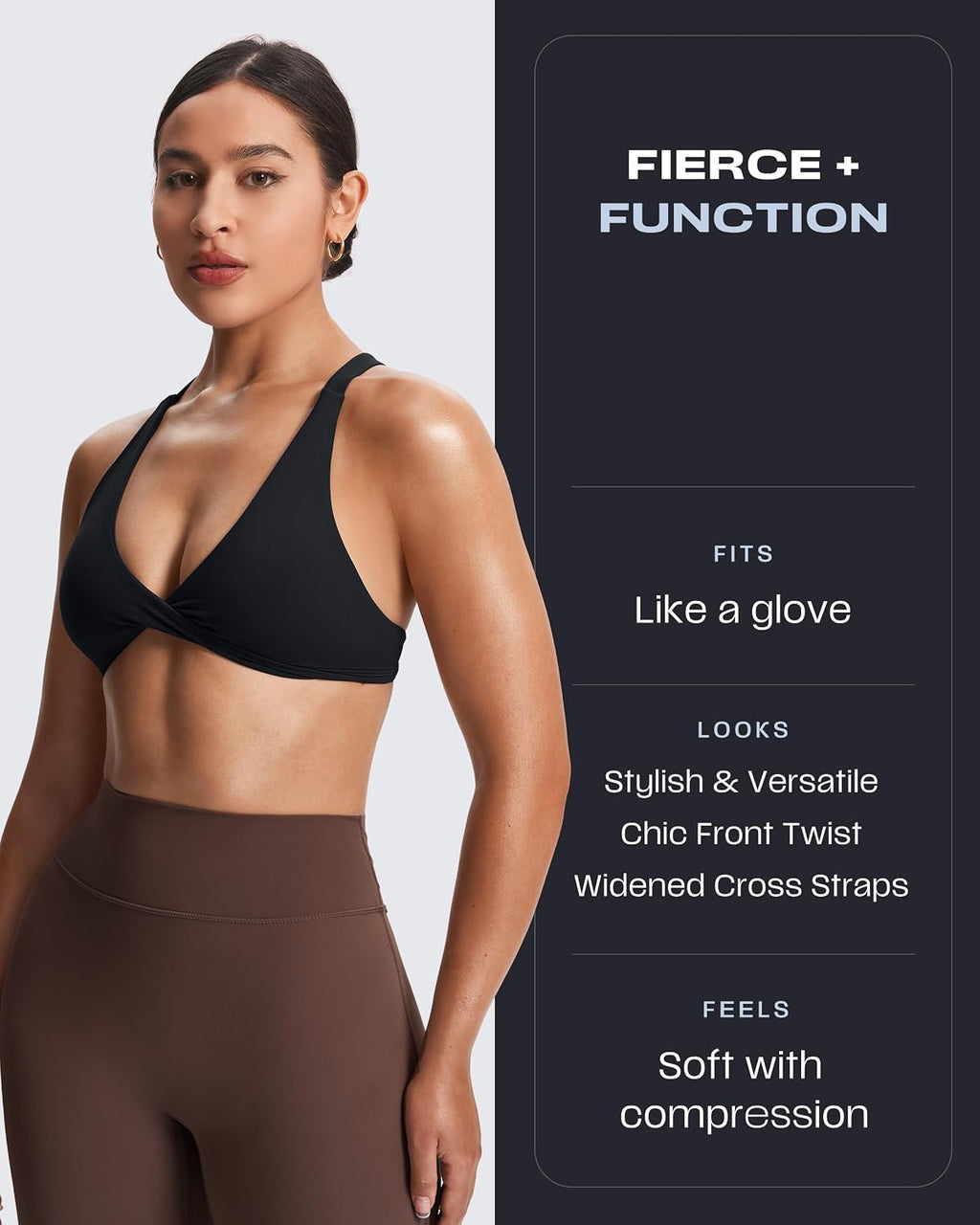 Aoxjox Women's Satara Low Impact Sports Bra