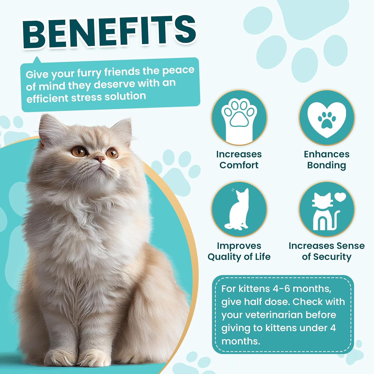 Cat Calming Treats, 140 Soft Chews to Relieve Anxiety, Stress & Prevent Bites, Perfect for Travel & Veterinary Visits, Soothing Calming Care for Indoor Cats Chicken Flavor 7.41 OZ