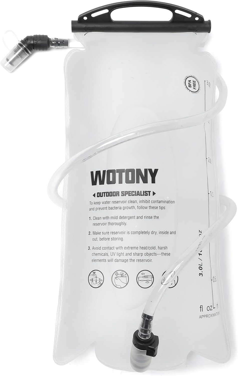 Wotony Lightweight Insulated Backpack with 2L or 3L Water Bladder Bag Daypack for Hiking Trail Running Cycling Race Marathon for Women Men