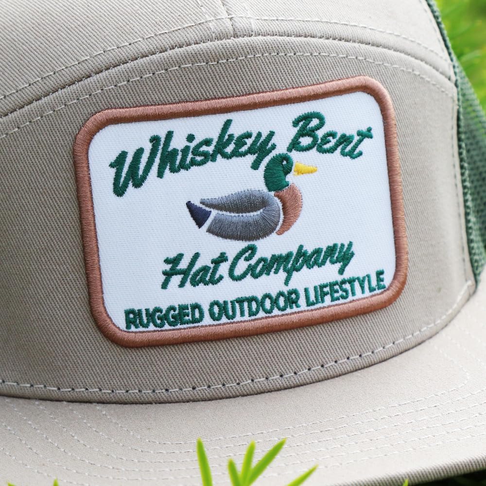 WHISKEY BENT HAT CO. Green Head Adjustable Snapback Outdoor Lifestyle Duck Hat