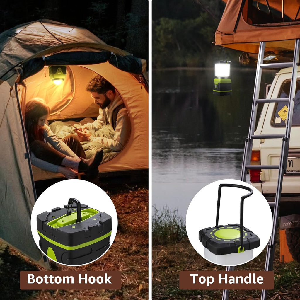 Lepro 1500LM Battery Powered LED Camping Lantern with 4 Light Modes
