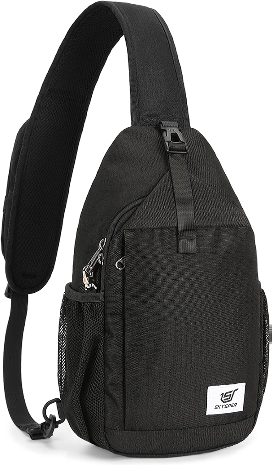 SKYSPER Sling Bag RFID Cross Body Bag Recycled Crossbody Backpack Travel Daypack