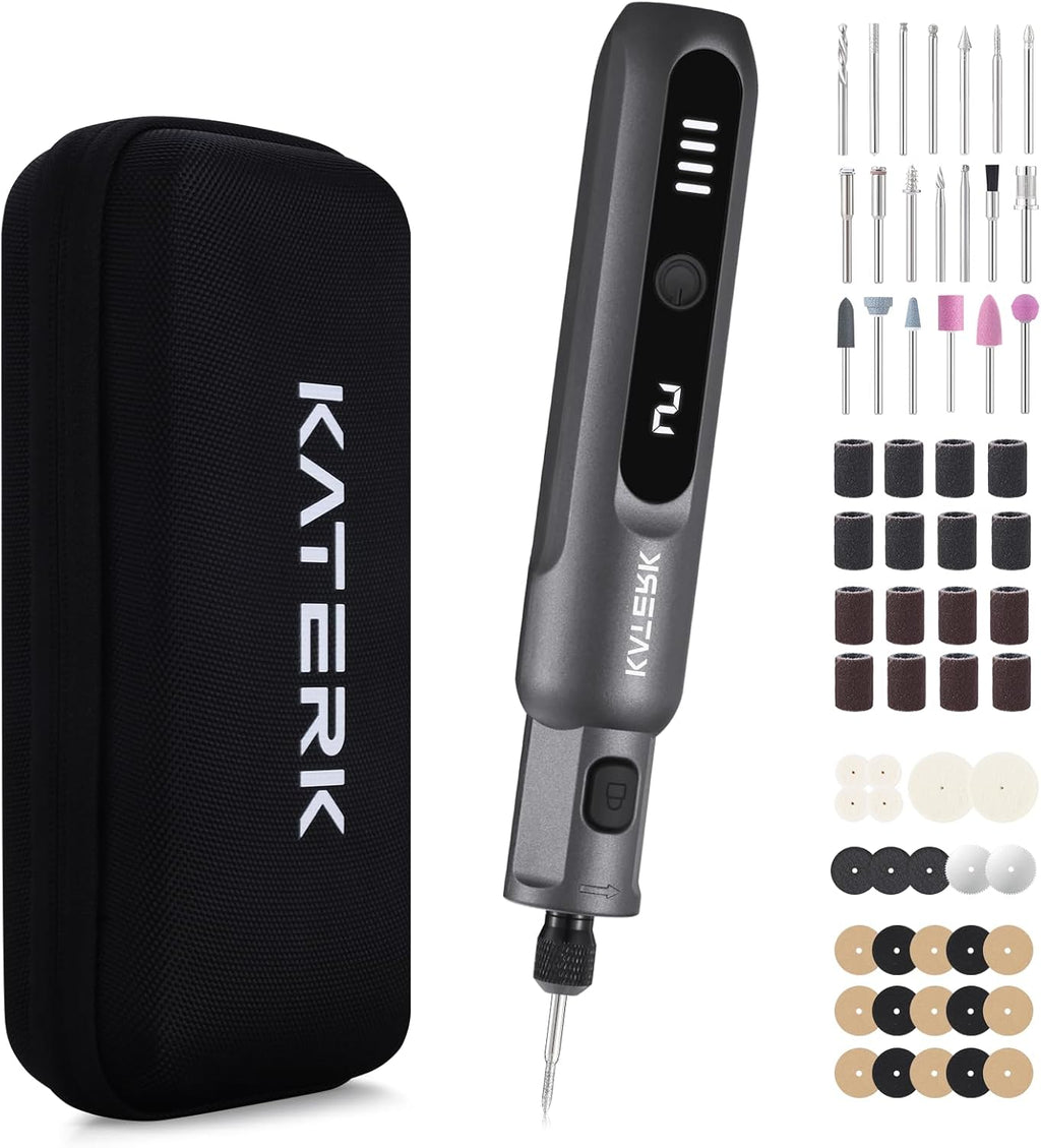 Katerk 3.7V Mini Cordless Rotary Tool Kit with 70 Accessories