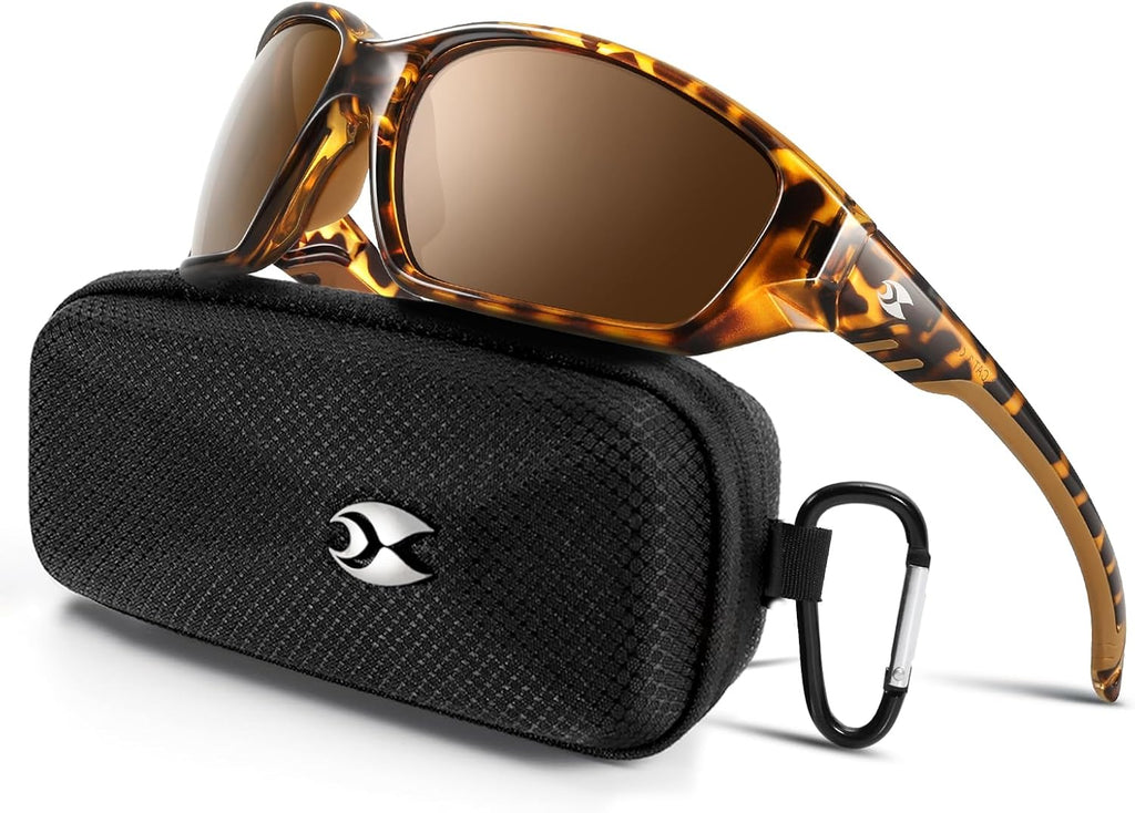 suoso Sports Polarized Sunglasses for Men: Womens UV400 Protection Sun Glasses Wrap Around Goggles for Fishing Driving TR90