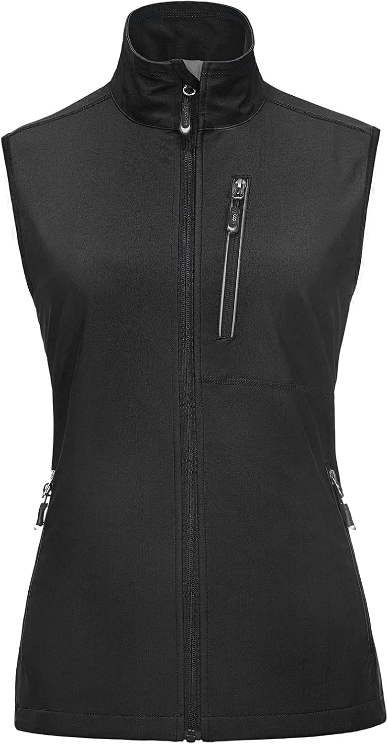 33,000ft Women's Lightweight Running Vest with 6 Pockets for Travel Golf