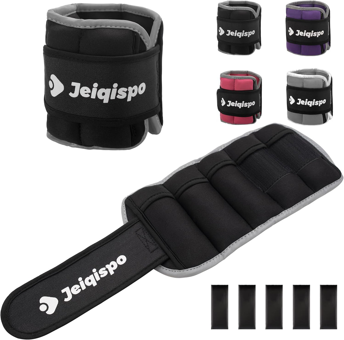 Adjustable Ankle Weights 1 Pair 2/4/6/8/10 LBS Wrist Leg Arm Weights for Women Men Kids,Strength Training with Removable Weight for Fitness Gym Workout Running Walking