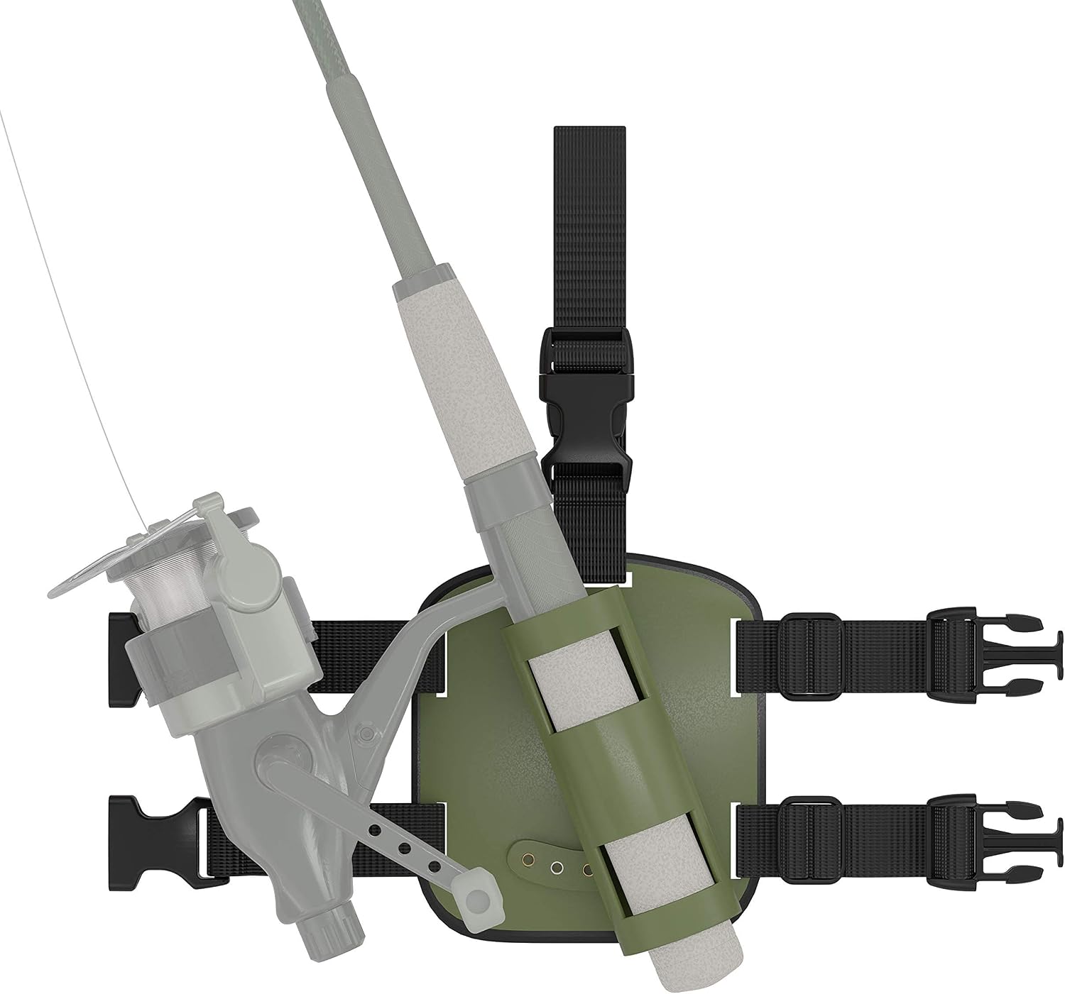 Deluxe Hip Fishing Rod Holder Wearable Hands Free Rod Accessory Compatible with All Poles, Including Fly Fishing Chase Gear Solutions