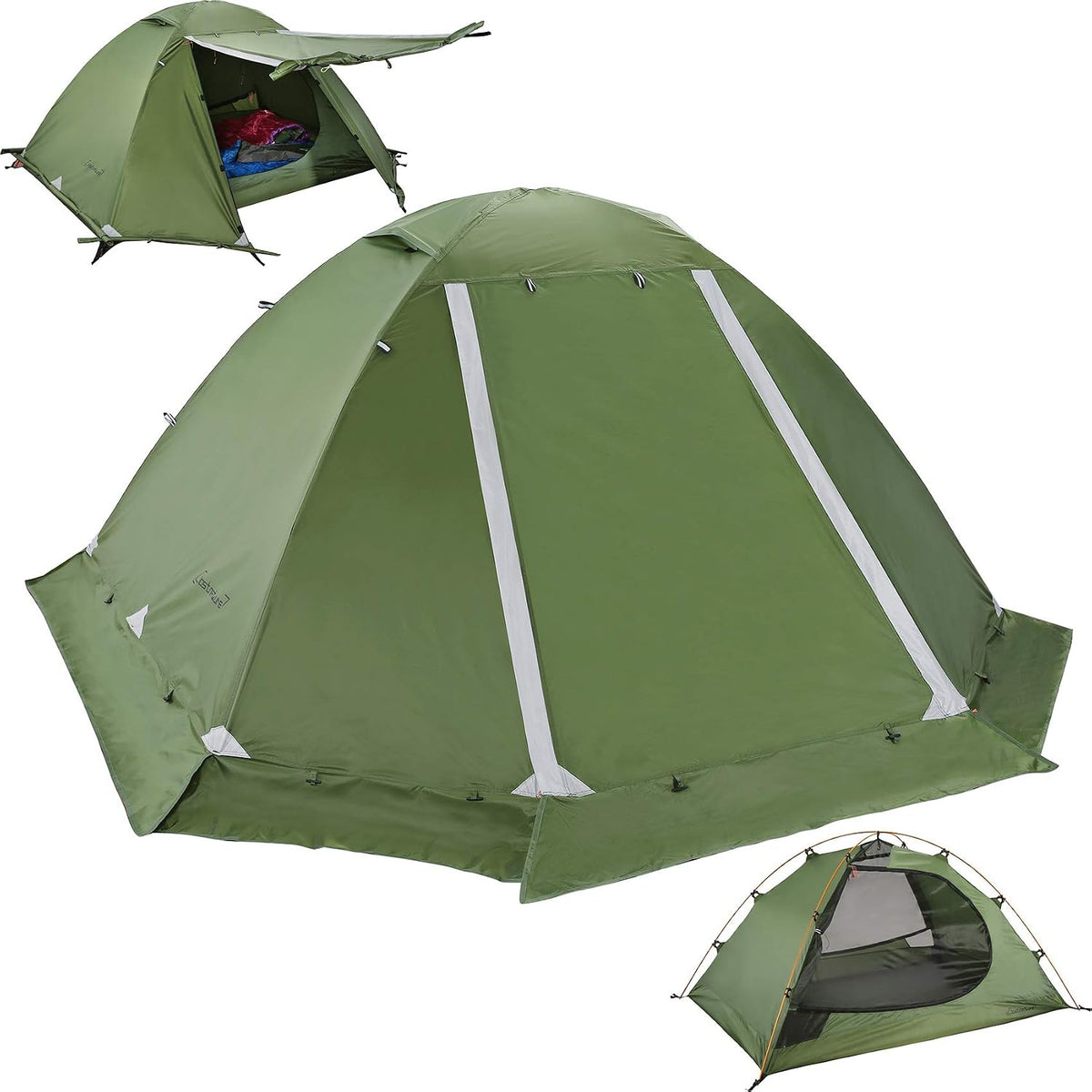 Clostnature 4 Season Backpacking Tent - 1/2 Person Cold Weather Winter Tent