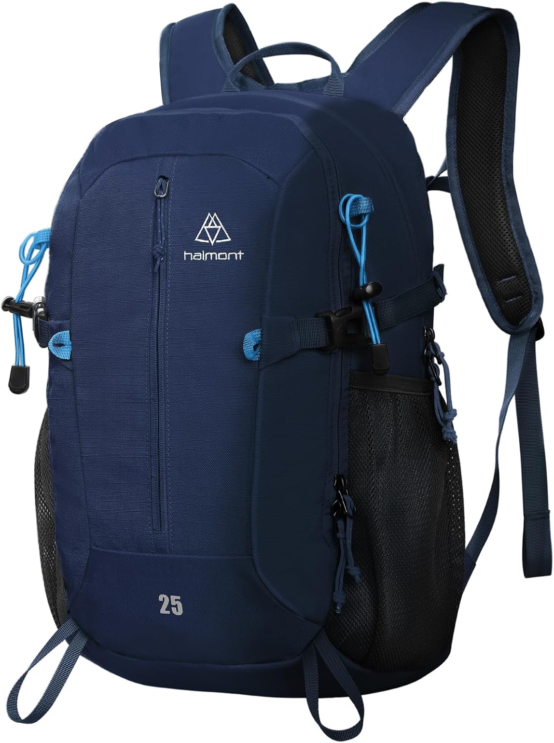 Haimont 25L Lightweight Hiking Daypack with Rain Cover, Navy Blue