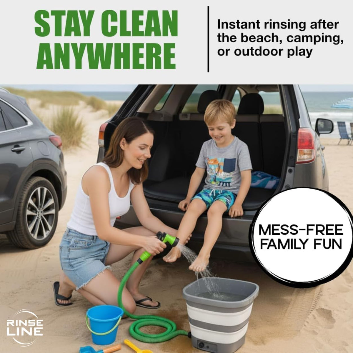 Portable Spray System & Camping Shower | Battery Powered