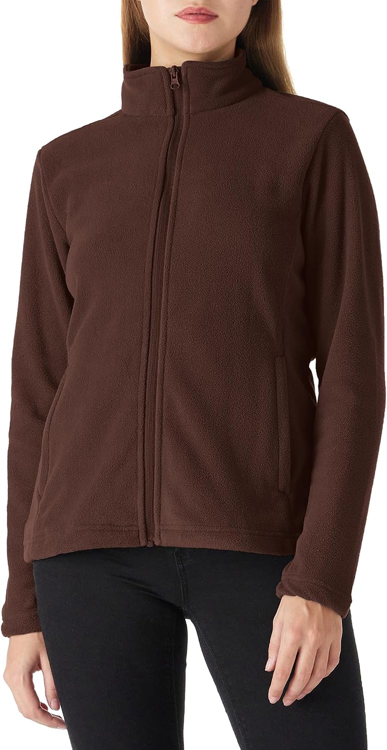 Outdoor Ventures Women's Lightweight Warm Polar Fleece Jacket Zip Up