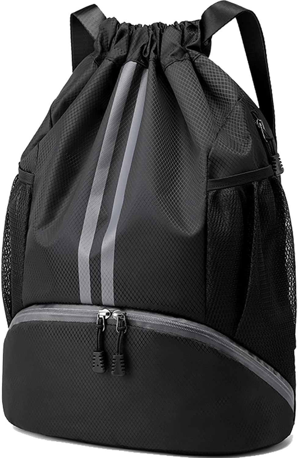 Hoedia Sports Drawstring Backpack - Swim Gym Bag for Women and Men