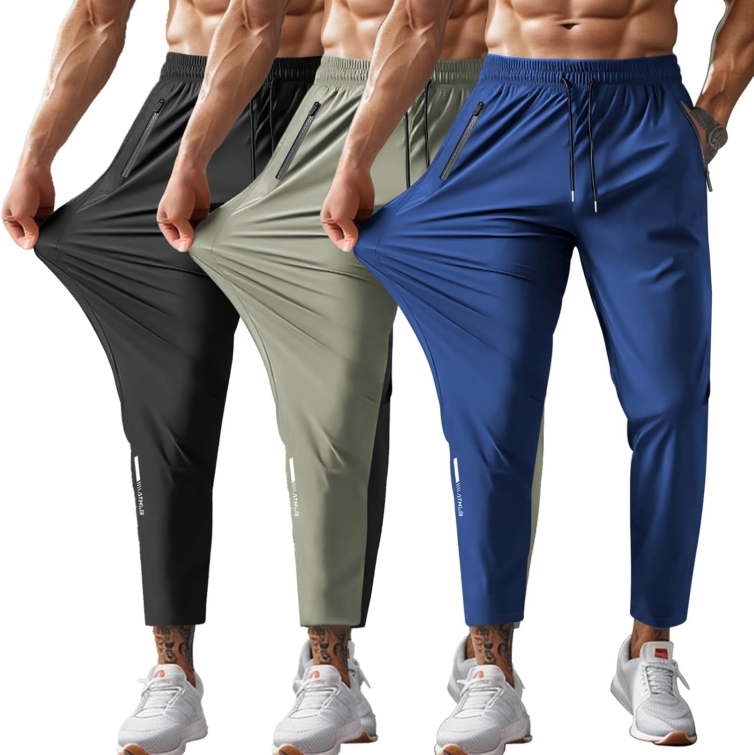 Hidkat Men's Hiking Pants Quick-Dry Lightweight Sweatpants