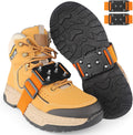 SYOURSELF Ice Cleats Crampons for Shoes and Boots, Rotatable Mid-Sole Traction Cleats Shoe Spikes for Snow and Ice, Non Slip Tungsten Spikes Ice Shoes Grippers for Men Women Winter Indoor/Outdoor