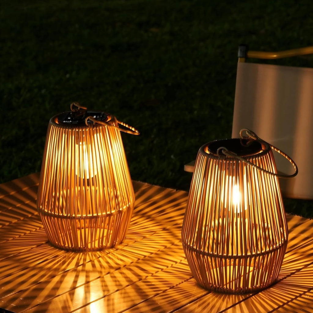 Solar Lanterns Outdoor Waterproof, KagoLing Solar Lanterns Outdoor Gifts for Women Mom Grandma Hanging Solar Lights Outdoor Garden Decor for Outside, Yard, Patio, Porch, Trees, Pathway, Lawn, 2 Pack