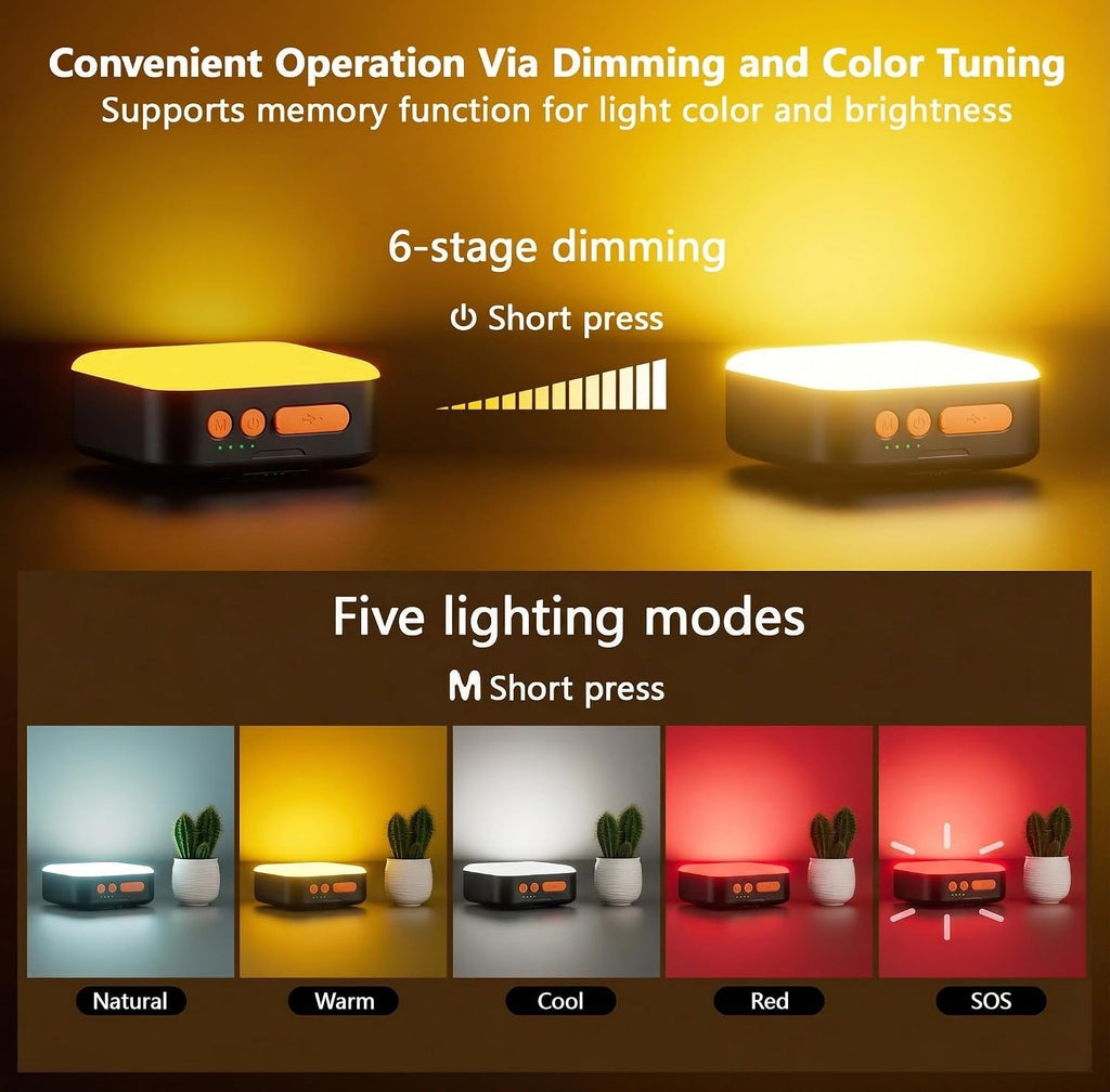 Solar Camping Lantern, Solar Camping Light 5200mAh Rechargeable 1000 Lumens 5 Light Modes, Lanterns for Power outages Hurricane IP65 Waterproof, Hiking, Fish, Emergency, and Home