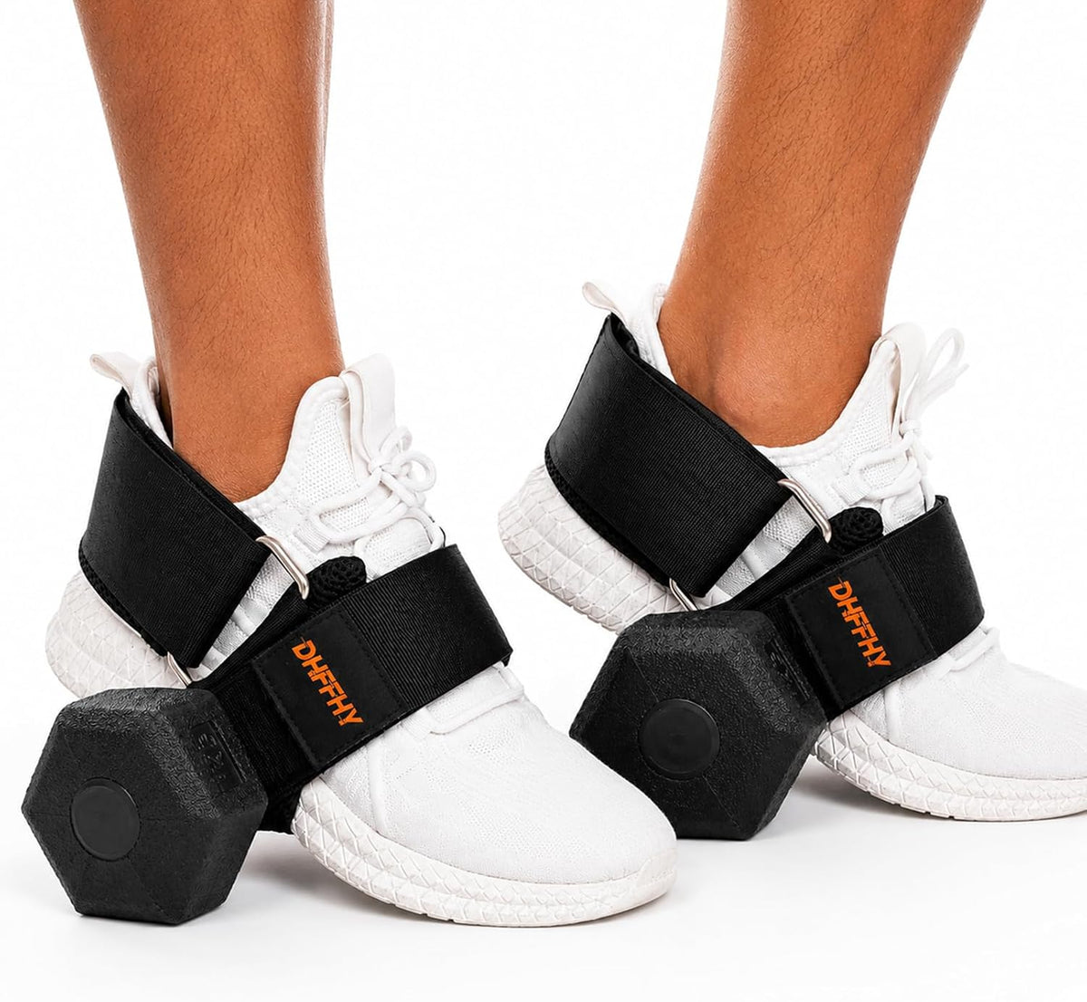 Monkey Foot Dumbbell Attachment for Glute Kickbacks & Leg Workouts, Adjustable Ankle/Foot Strap for Home Gym, Dumbbell Lifting Attachment for Hamstring Curls, Foot Weight Training Equipment