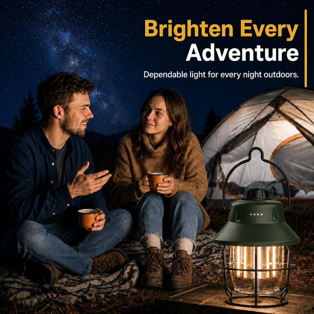 JINIU Rechargeable Outdoor Lantern Waterproof, Upgraded Hanging LED Light
