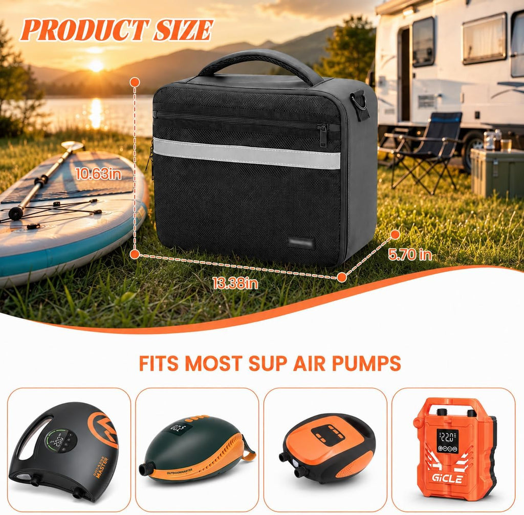 Paddle Board Pump Bag, Carrying Case for Electric SUP Air Pumps