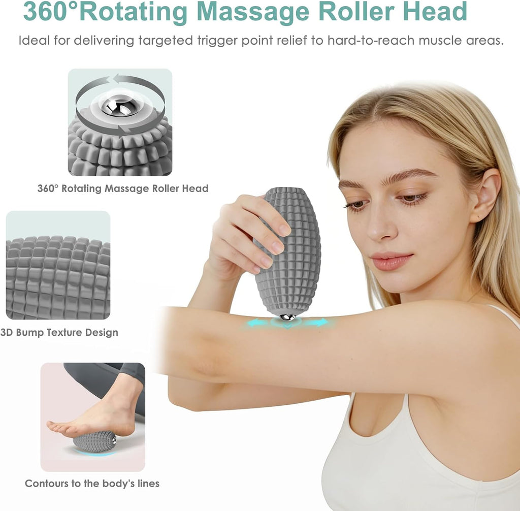 Vibrating Massage Ball with Rolling Head for Plantar Fasciitis