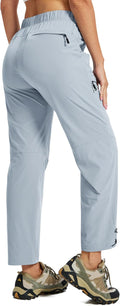 MoFiz Womens Hiking Cargo Pants Waterproof Lightweight with Zipper Pockets