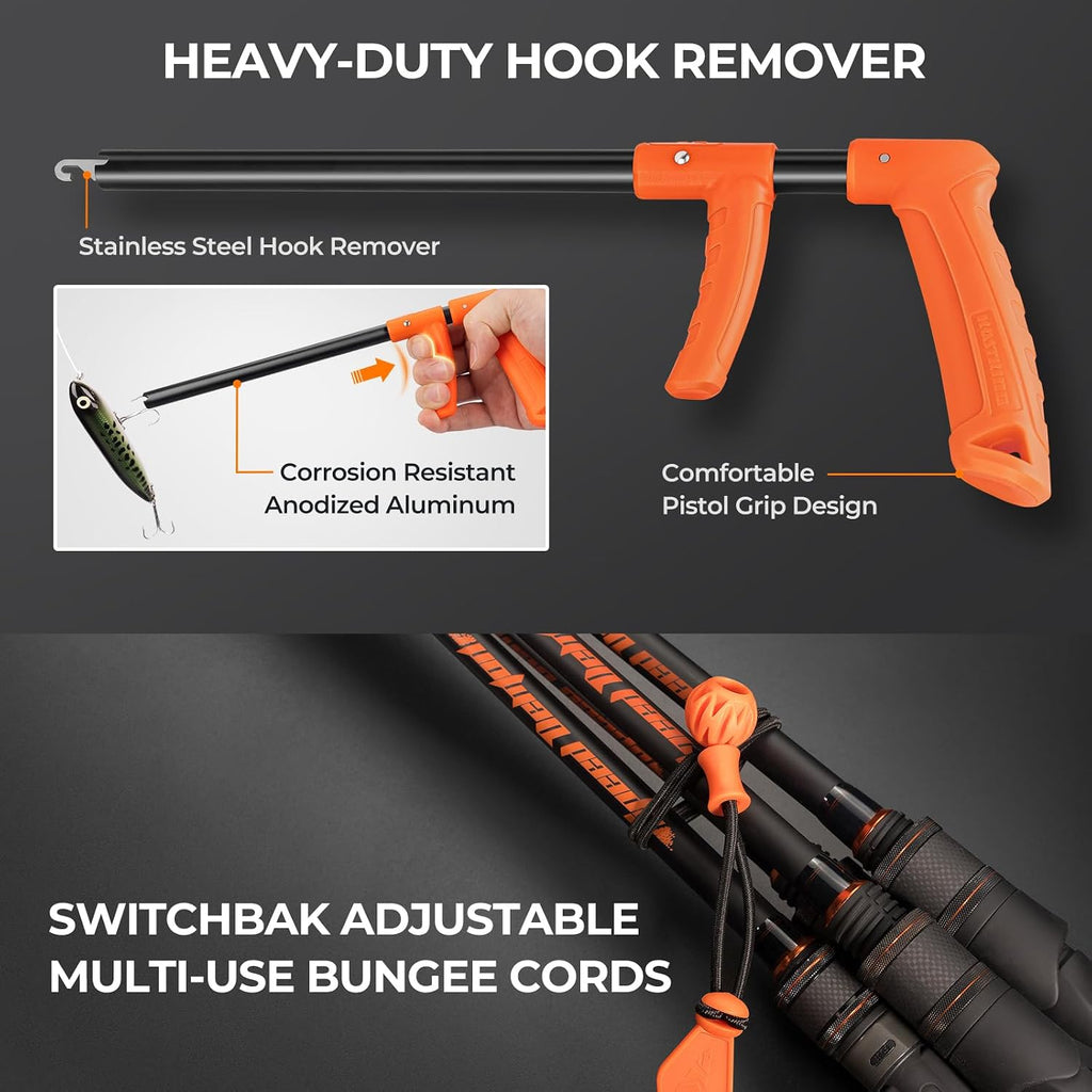 KastKing SteelStream 8pc Fishing Tool Kit, Fishing Gear and Gifts for Men