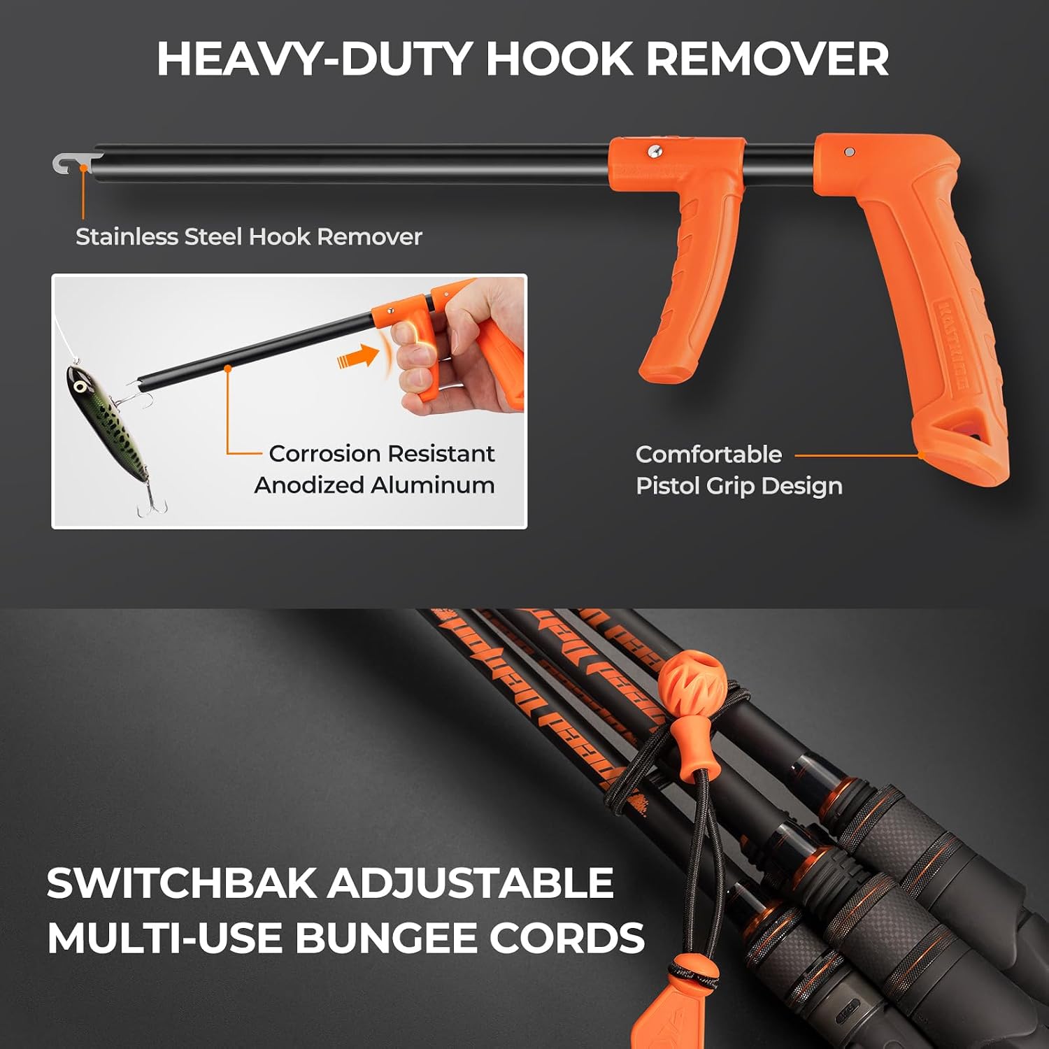 KastKing SteelStream 8pc Fishing Tool Kit, Fishing Gear and Gifts for Men