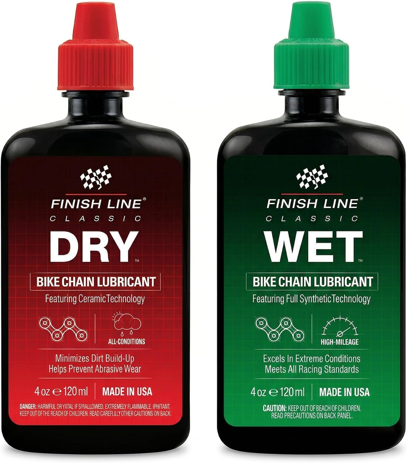 Finish Line Wet Bike Chain Lubricant 8 oz Aerosol