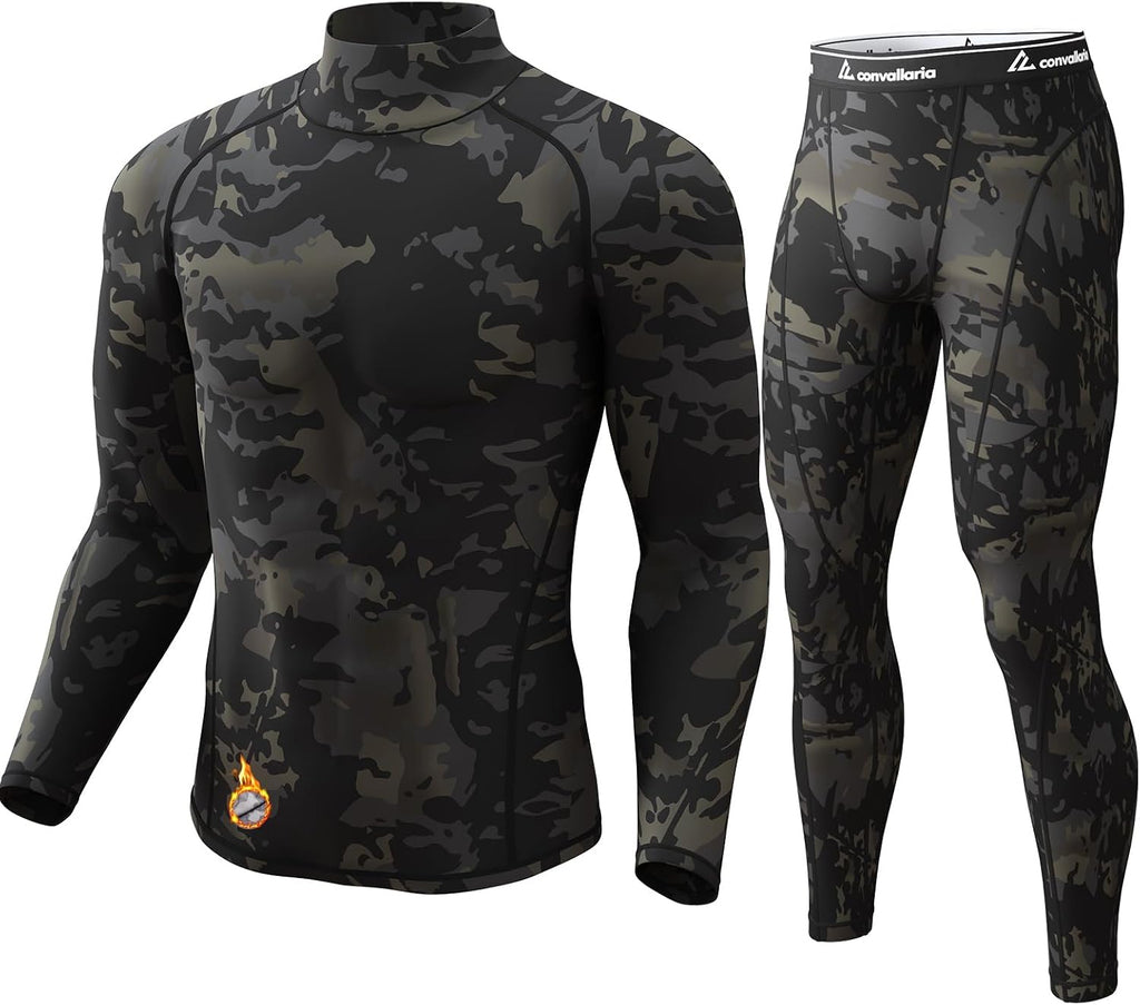 Thermal Underwear for Men Long Johns Base Layer Winter Set