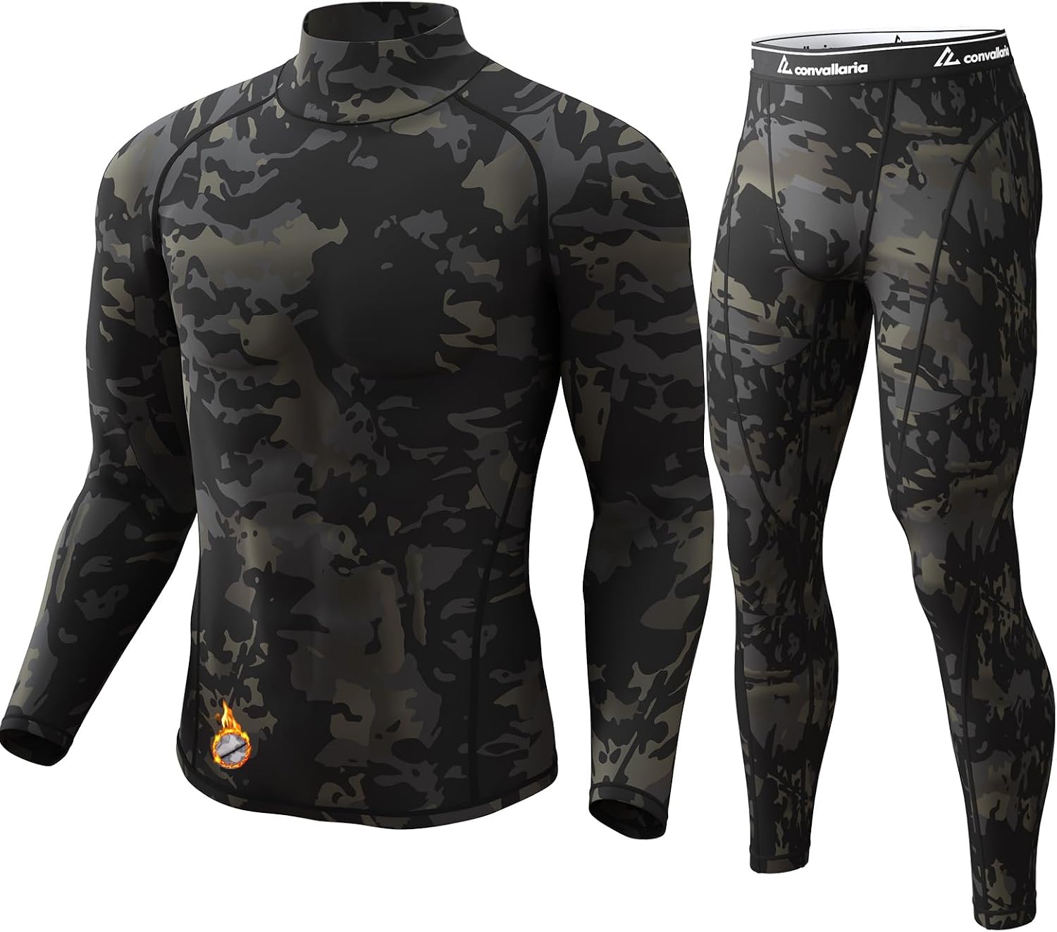 Thermal Underwear for Men Long Johns Base Layer Winter Set