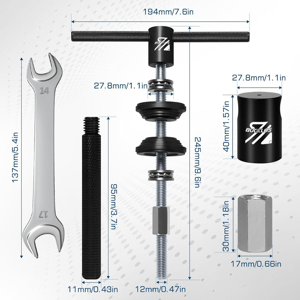 BUCKLOS Bike Headset Bottom Bracket Bearing Press-in Install Tool Kit