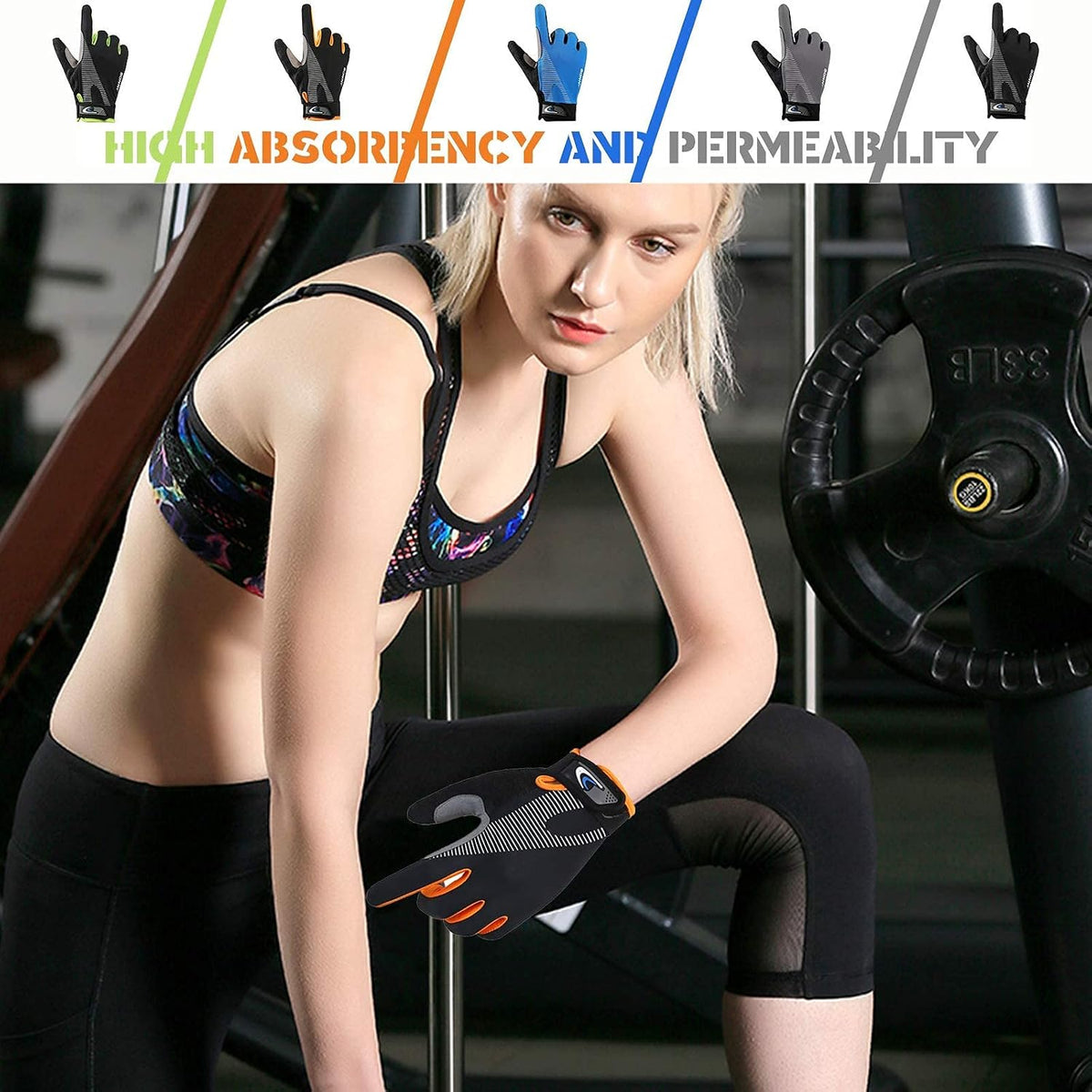 Workout Gloves for Men Women, Breathable Weightlifting Glove, Comfortable Gym Gloves for Exercise, Training, Pull ups