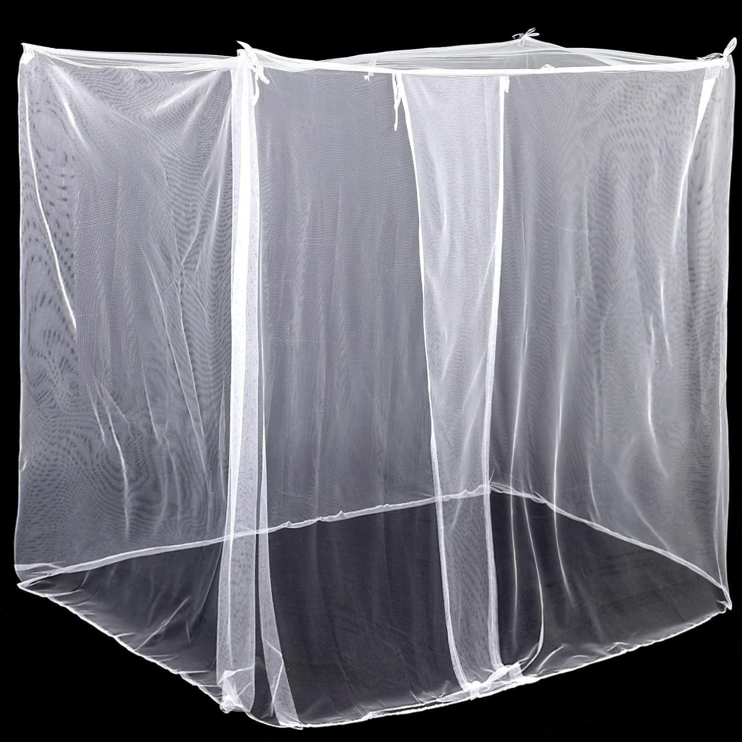 Mindsoft White Mosquito Net for Bed, L75 X W60 X H67 Inch