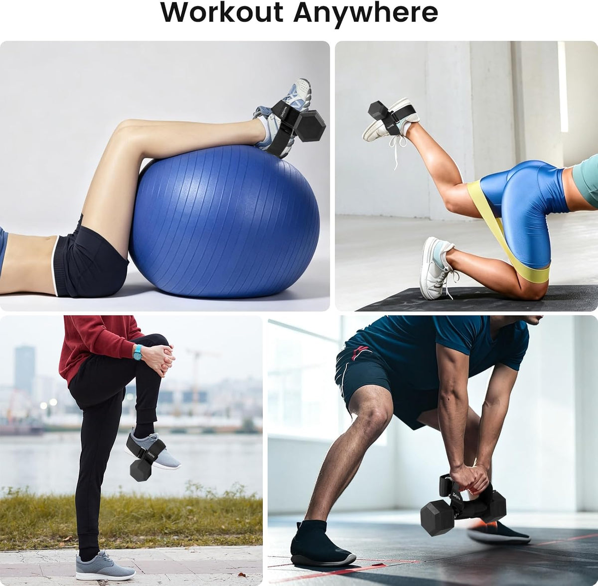 Dumbbell Foot Attachment for Leg & Tibialis Strength Training at Home