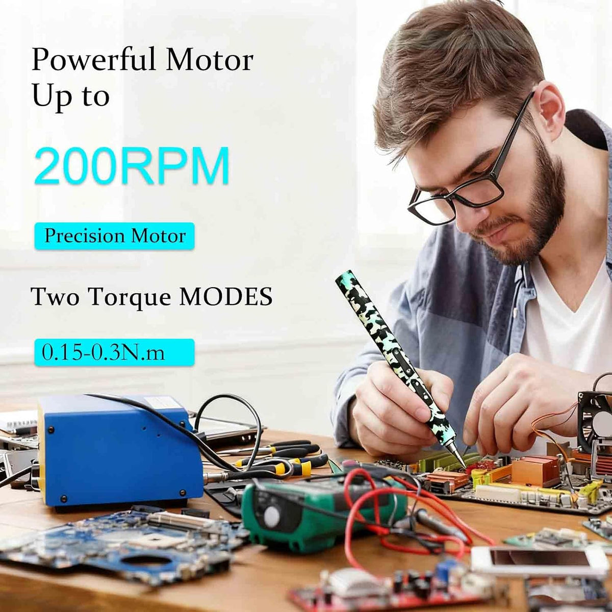 Electric Screwdriver Set,78 in 1 Screw Driver Kit with Magnetic Bits,Electric Precision Screwdriver, Precision Cordless Repair Tool for Phone, Camera, Laptop, Watch