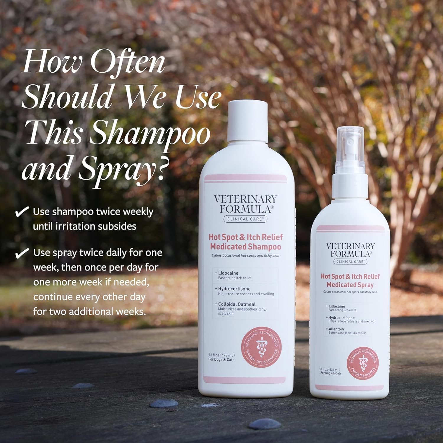 Veterinary Formula Clinical Care Hot Spot & Itch Shampoo + Spray Bundle