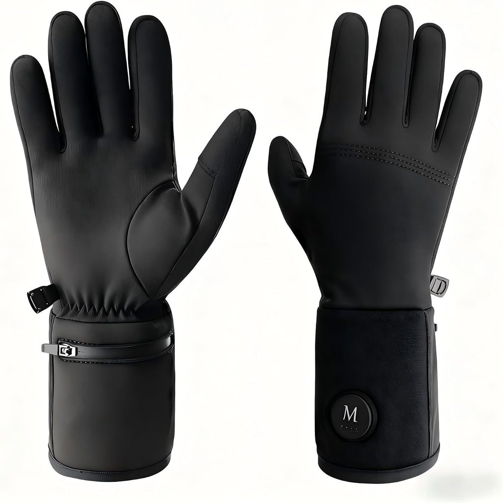 Rechargeable Heated Glove Liners Men Women, Thin Warm Winter Ski Liners(XL/XXL)