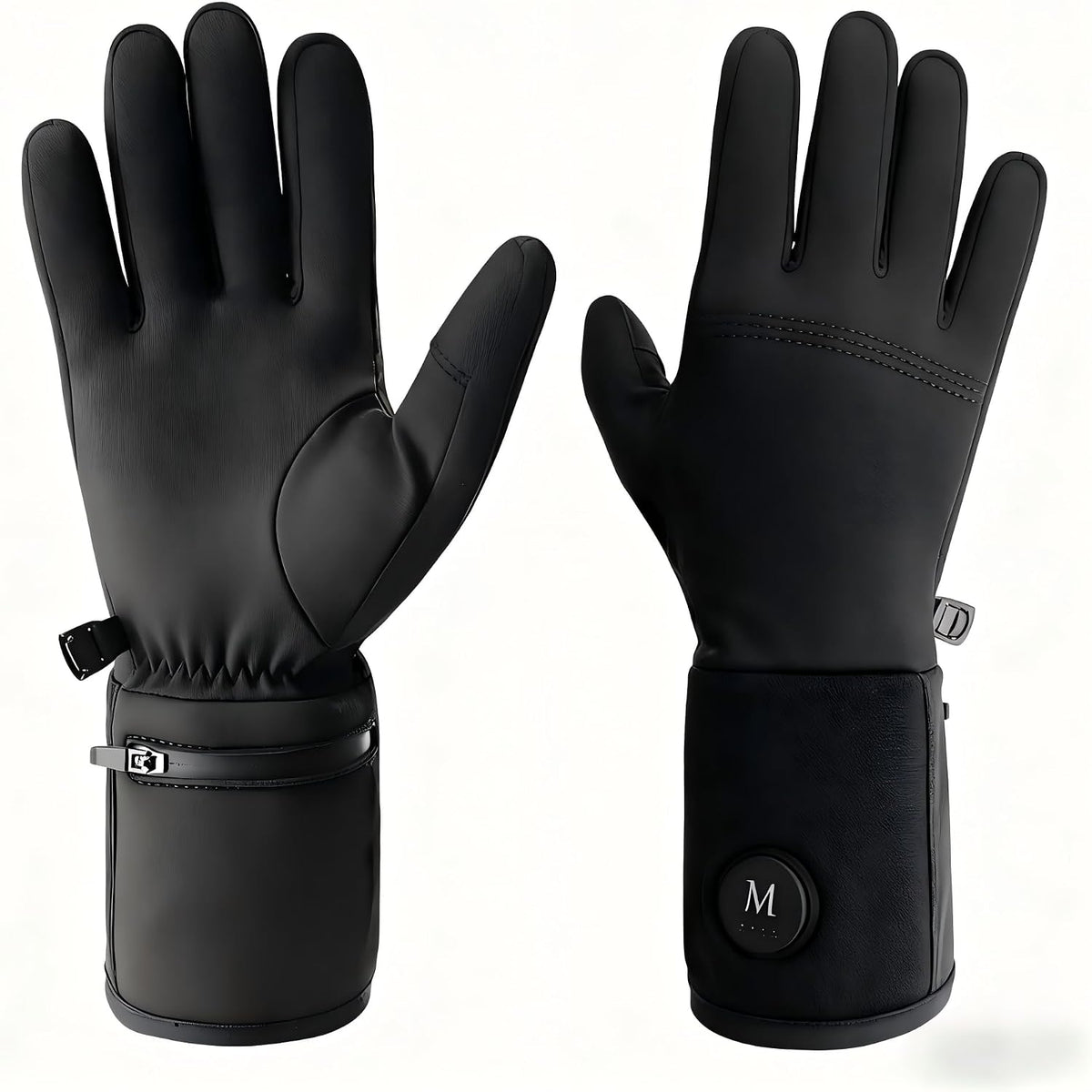 Rechargeable Heated Glove Liners Men Women, Thin Warm Winter Ski Liners(XL/XXL)