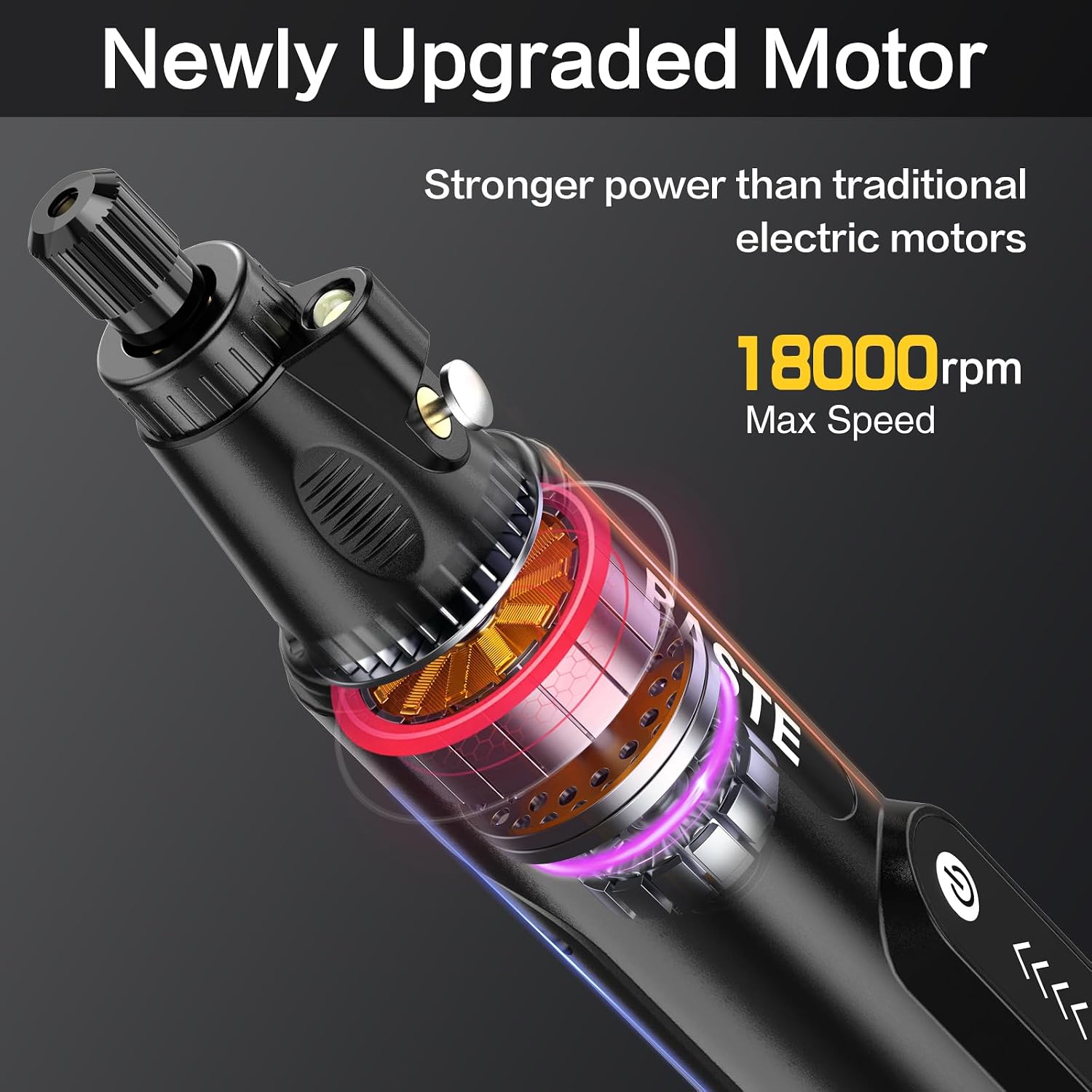 Baste Mini Cordless Rotary Tool, 5-Speed 18000 RPM, 109Pcs Accessories