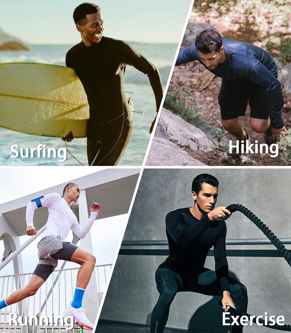 NORTHYARD Men's Sun Protection Shirts UPF 50+ Long Sleeve Running Workout