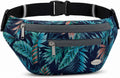 Entchin Water-Resistant Fanny Pack, 4-Zipper Belt Bag