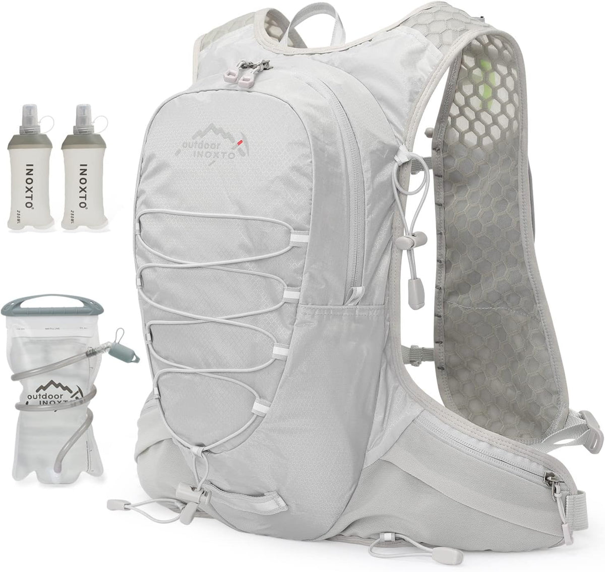 IX INOXTO Running Hydration Vest for Men Women Water Backpack for Running 3L Running Hydration Pack for Trail Running Marathon Race Hiking