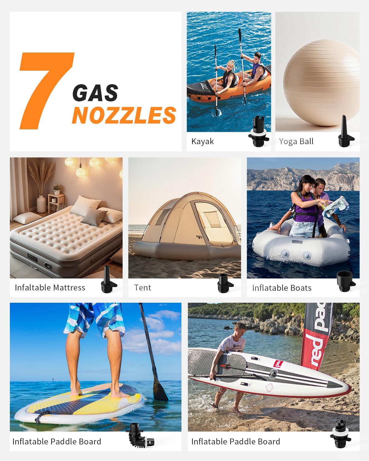 GICLE Paddle Board Pump Electric Portable, SUP Pump for Inflatebles