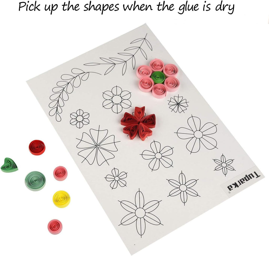 TUPARKA 19 Pcs Paper Quilling Kits 45 Colors 900 Strips Quilling Art Paper DIY Craft