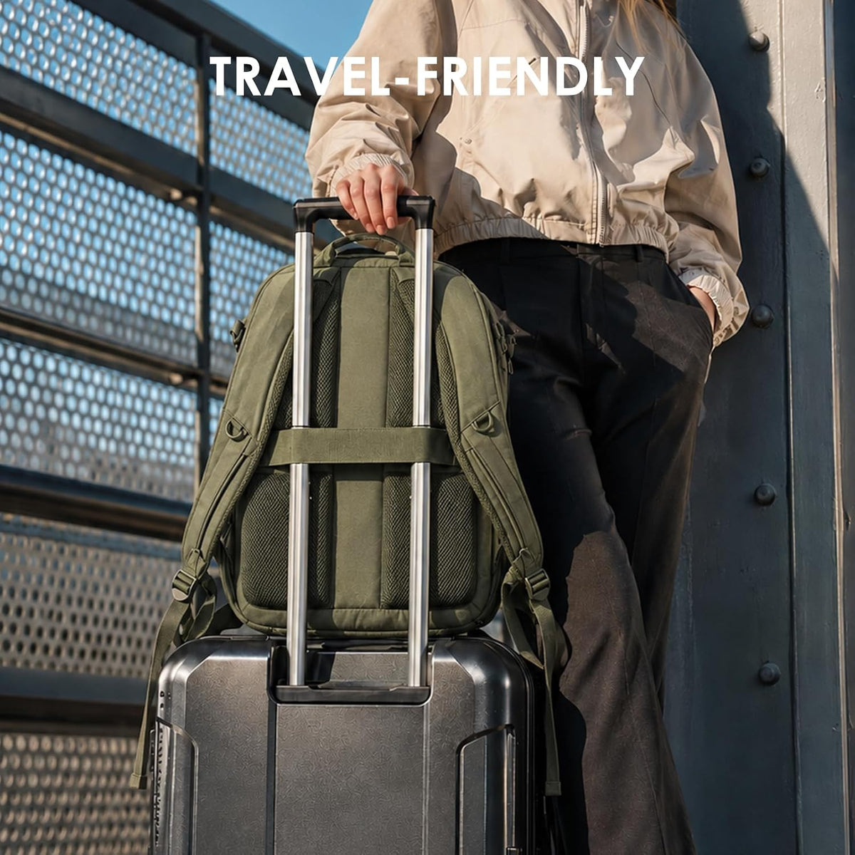 TARION Urban Camera Backpack for Photographers 21L ROVE FX21 Green