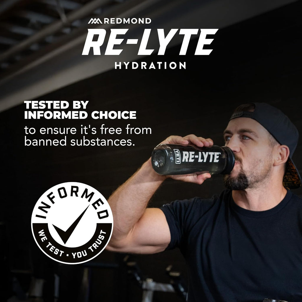 REDMOND Re-Lyte Sugar Free Electrolyte Powder Packets (Unflavored) 30ct