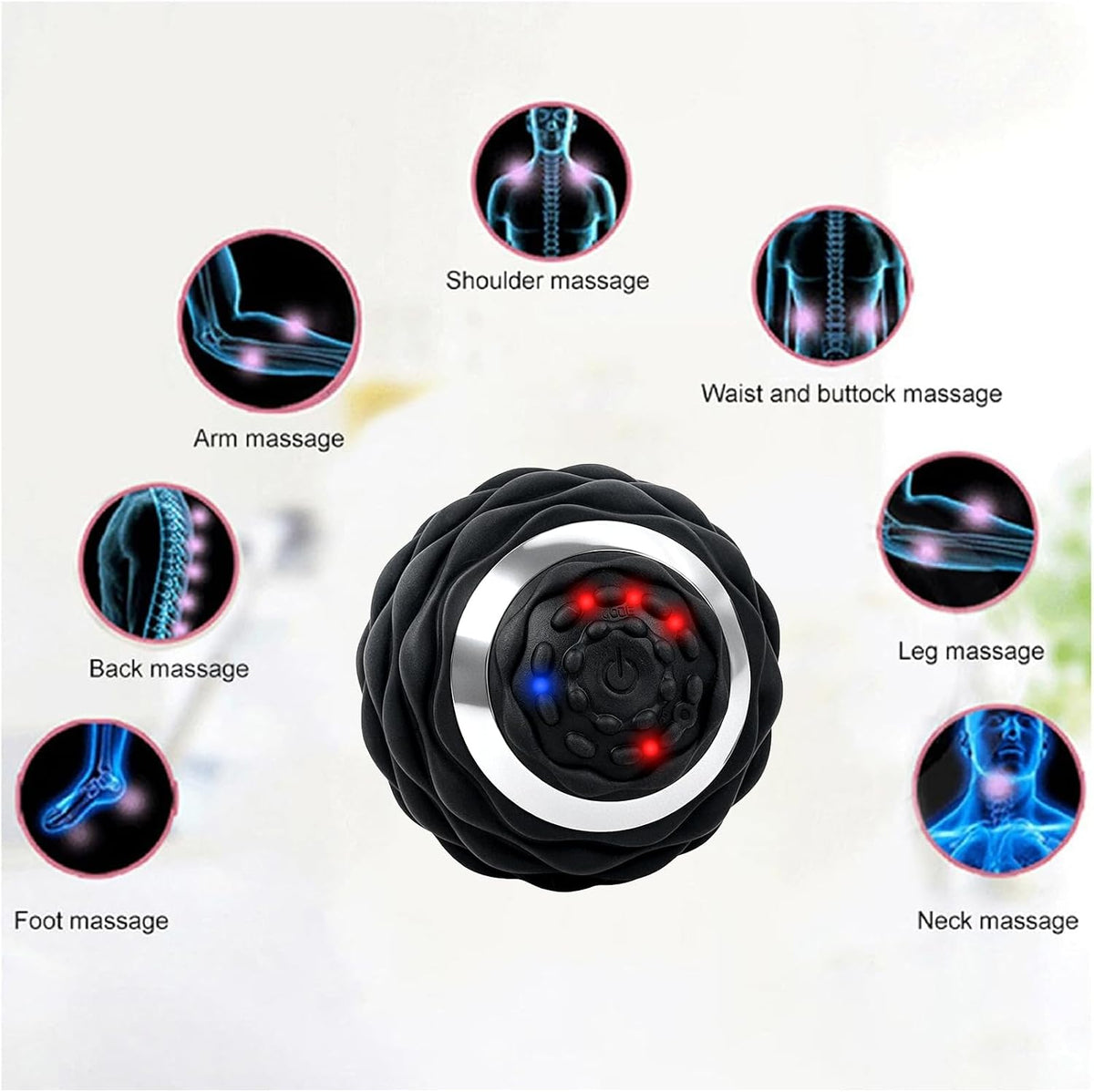 Upgraded 4-Gear Vibrating Lacrosse Ball Massage Ball Therapy