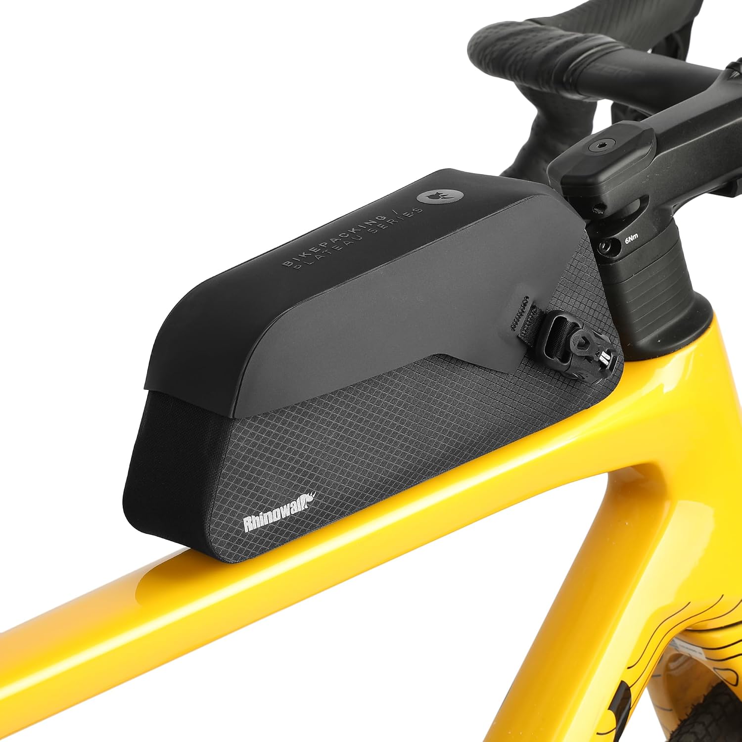 Rhinowalk Bike Top Tube Bag 0.6L/1L/1.5L Bike Frame Bag with Magnetic Flap Fully Waterproof and Stable Bicycle Frame Bag Bicycle Bag Professional Cycling Accessories for Mountain Road Bike