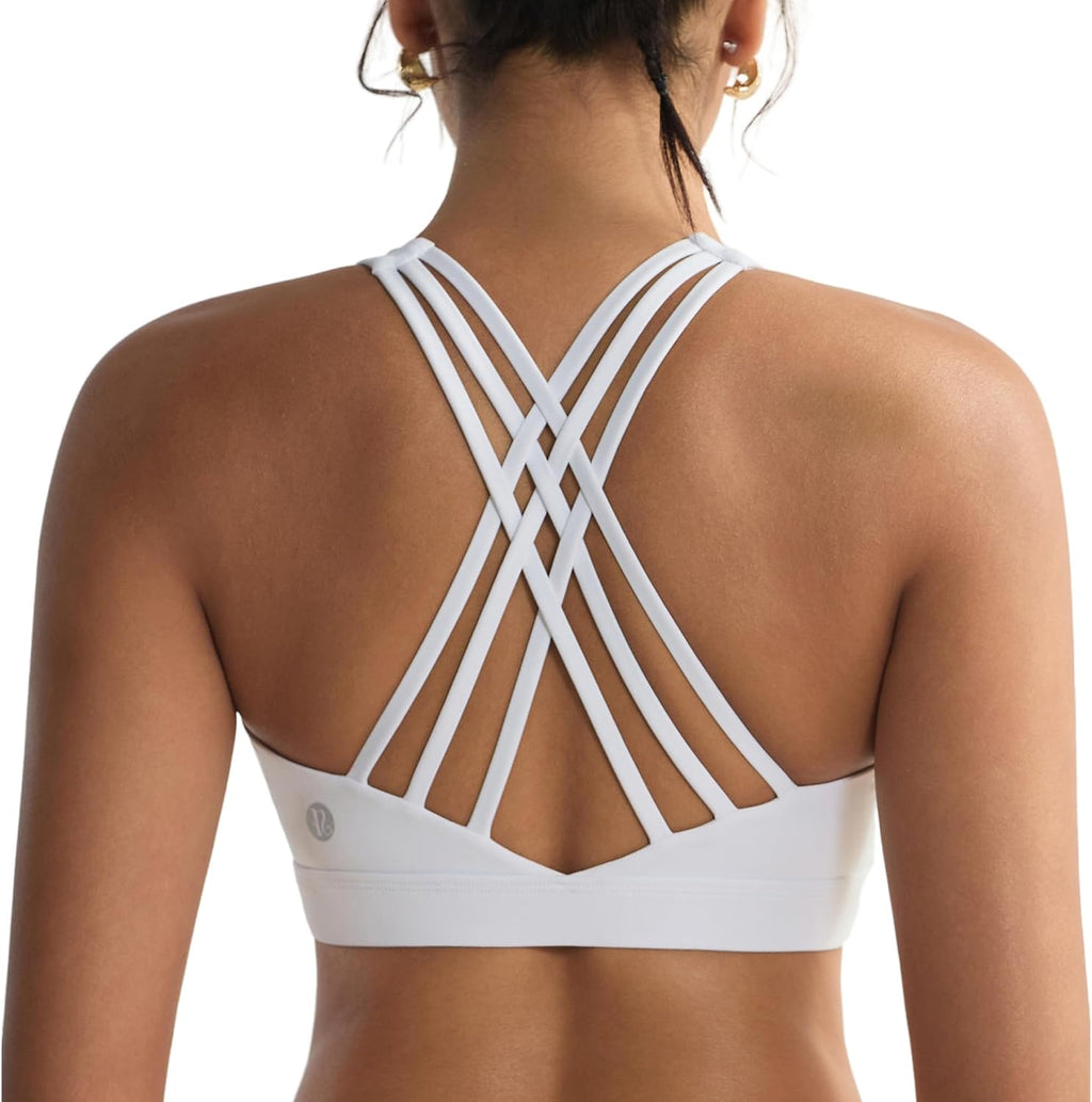 RUNNING GIRL Cross Back High Impact Sports Bras for Women